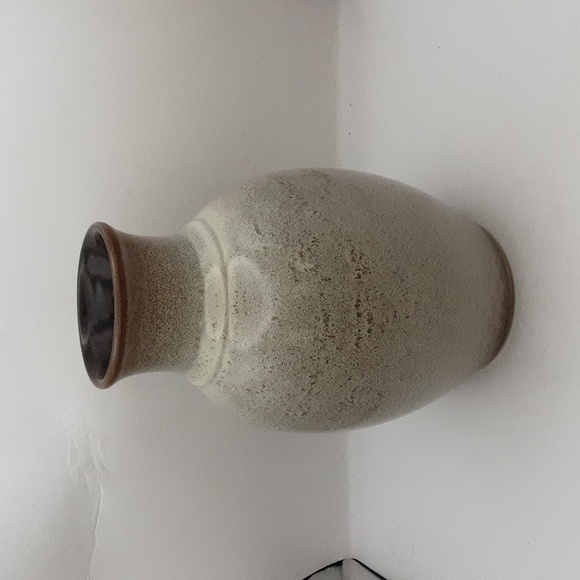 Vintage Glazed Pottery Vase 8.5" tall - Picture 3 of 7